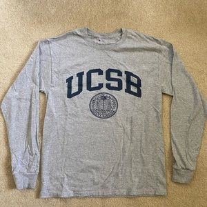UNIVERSITY OF CALIFORNIA SANTA BARBARA (UCSB) CHAMPION LONG SLEEVE GREY VINTAGE
